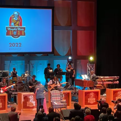 Booker T Jones. At the 2022 Memphis Music Hall of Fame