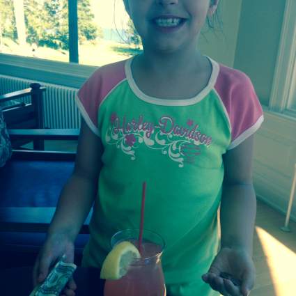 Buying drinks. Mila has been using her big girl money on this trip. Big girl decision adventure!
