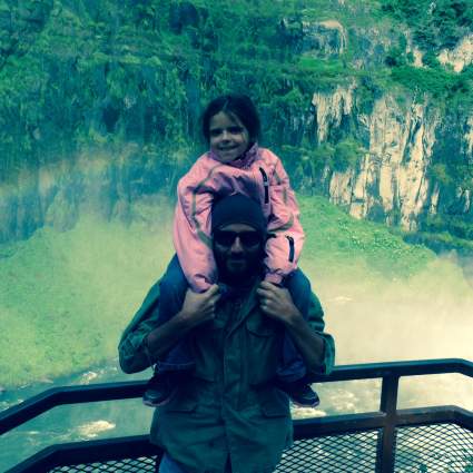 Mila & Dad at Mesa Falls