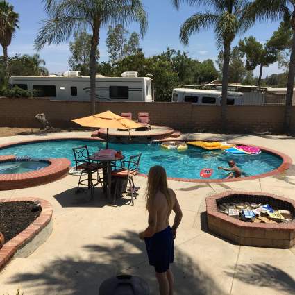 Pool Time. Chilling in Lake Elsinore.
